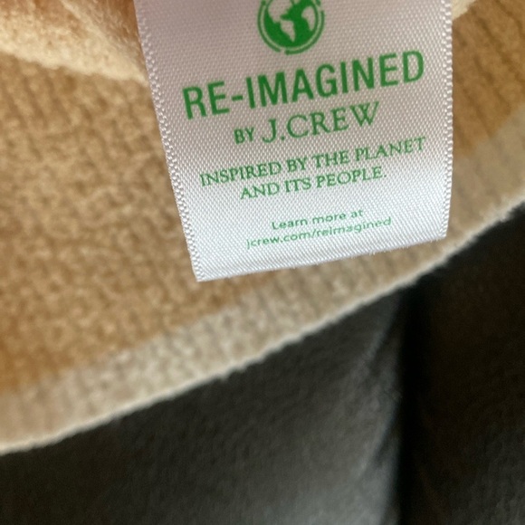 J crew  Cream Ribbed Knit Top Size M - Picture 6 of 8